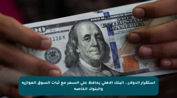 استقرار الدولار.. البنك الأهلي يحافظ على السعر مع ثبات السوق الموازية والبنوك الخاصة